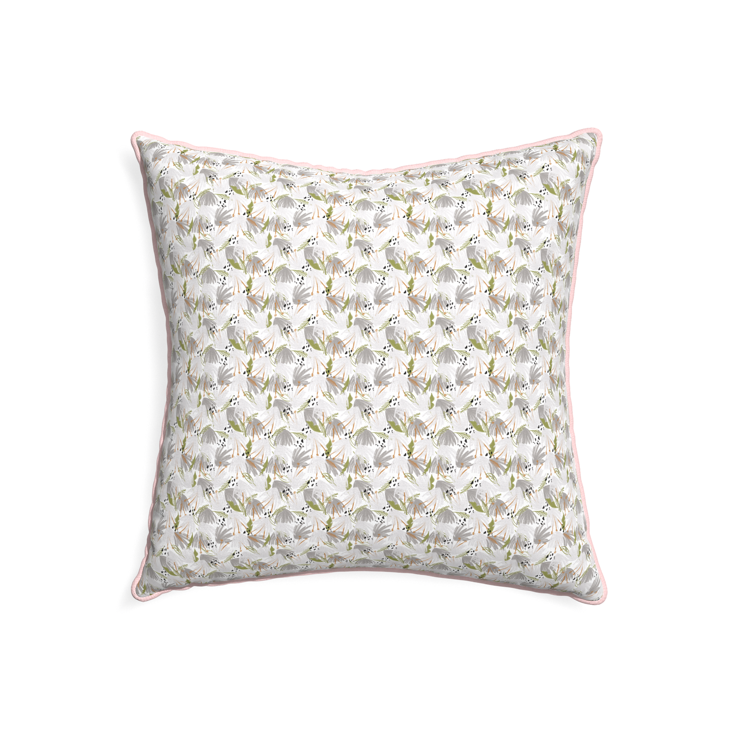 22-square eden grey custom grey floralpillow with petal piping on white background
