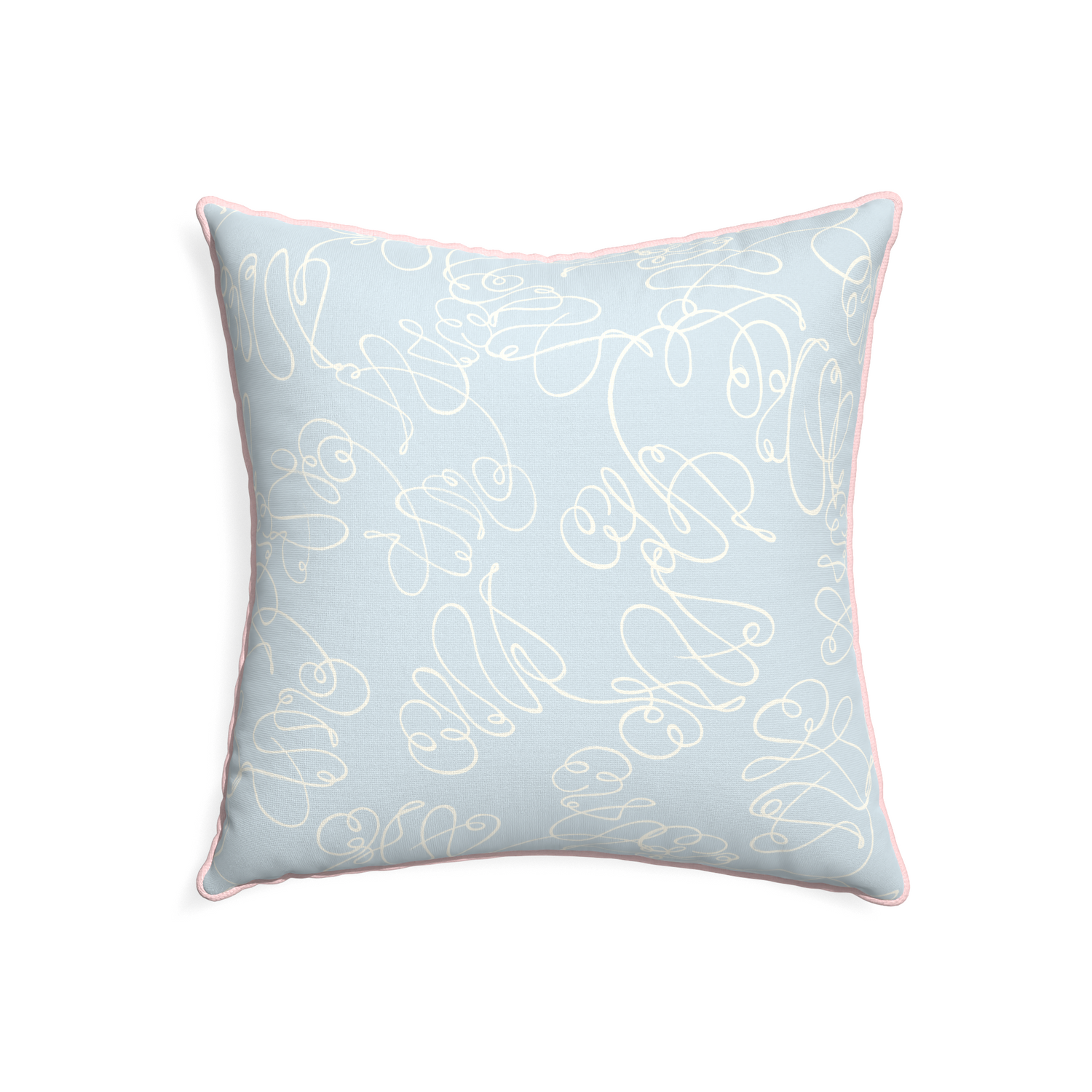 22-square mirabella custom powder blue abstractpillow with petal piping on white background