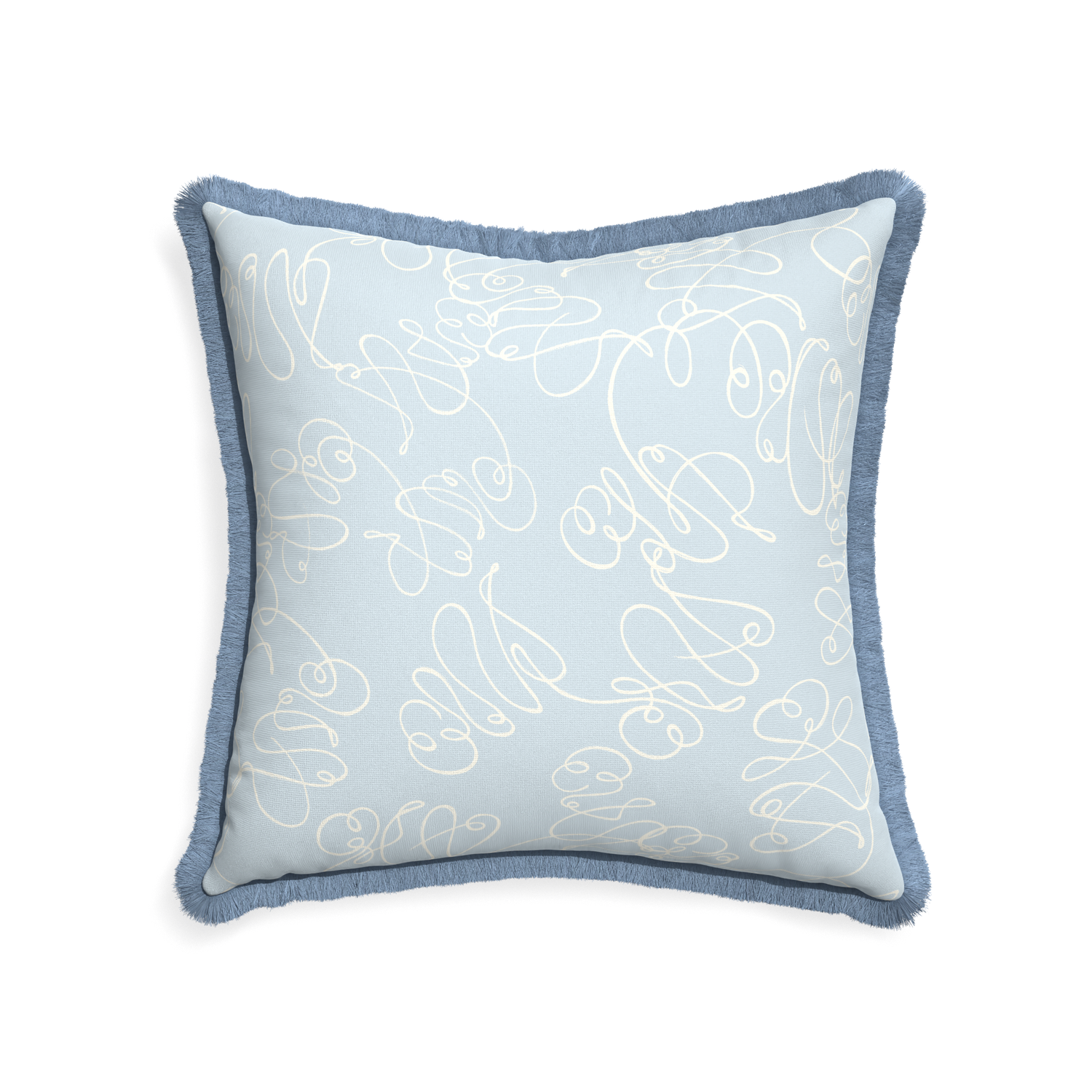 22-square mirabella custom powder blue abstractpillow with sky fringe on white background