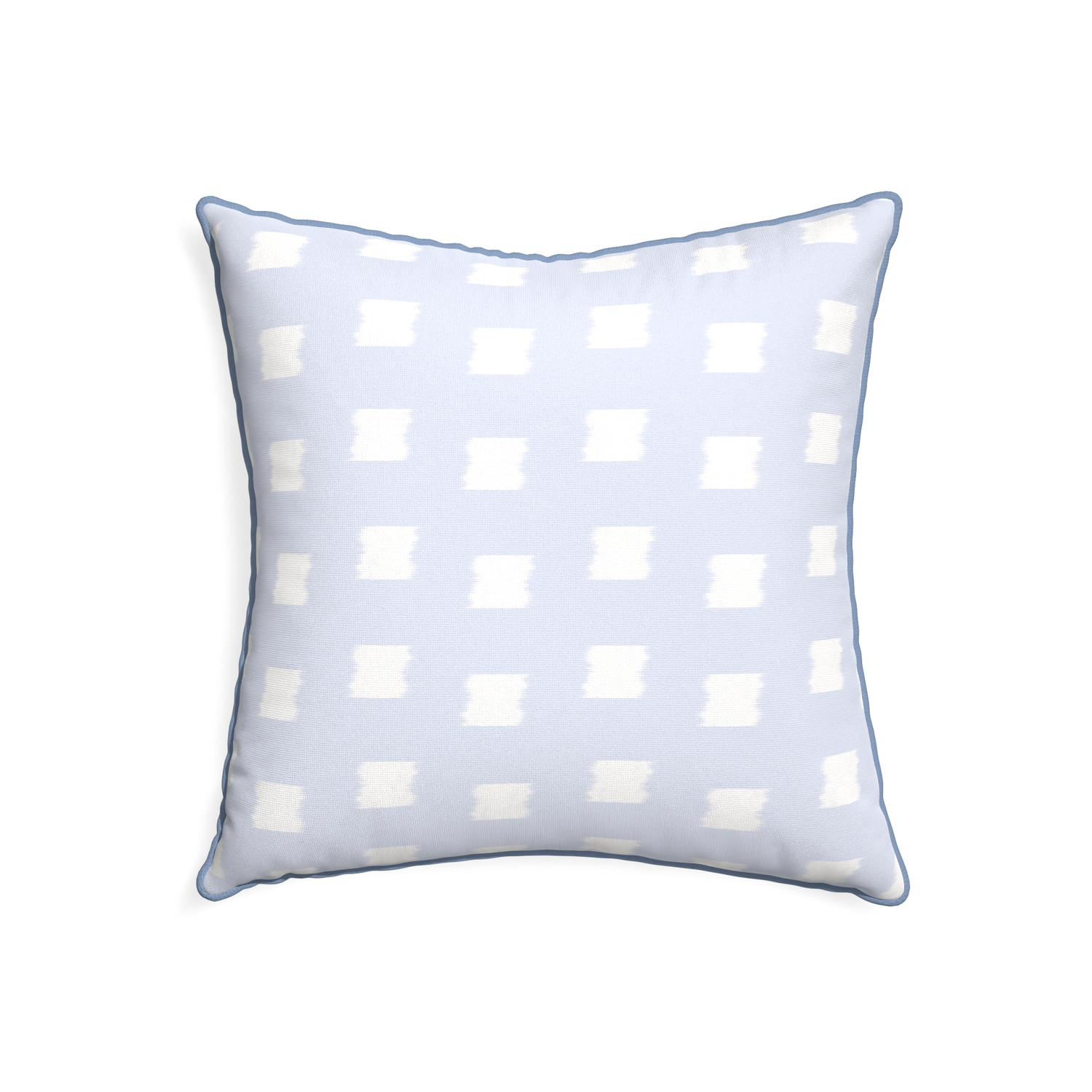 22-square denton custom sky blue patternpillow with sky piping on white background