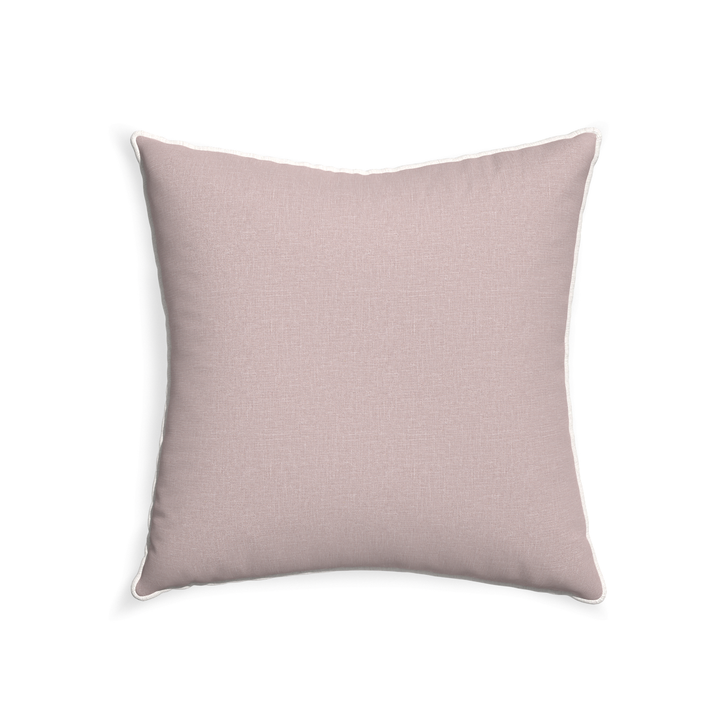 22-square orchid custom mauve pinkpillow with snow piping on white background