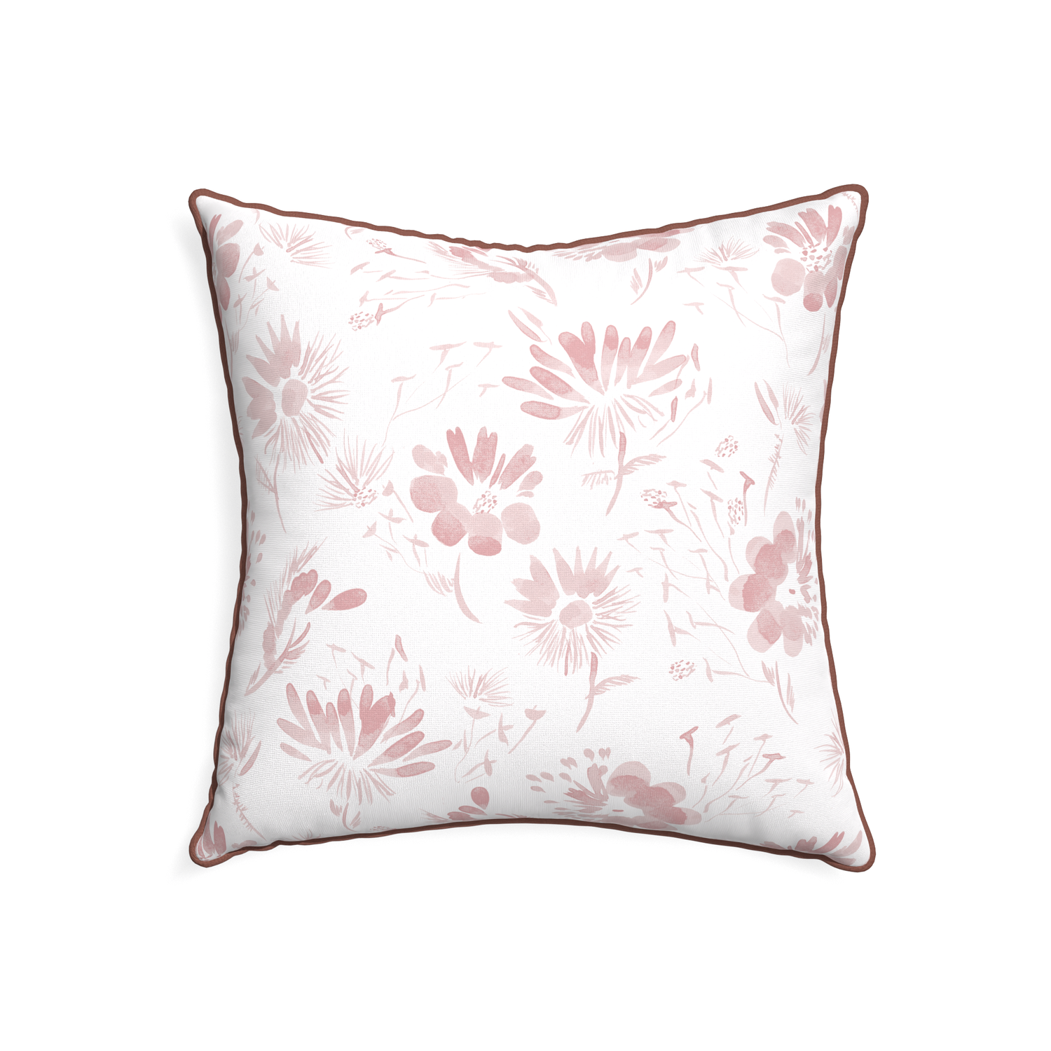 22-square blake custom pink floralpillow with w piping on white background