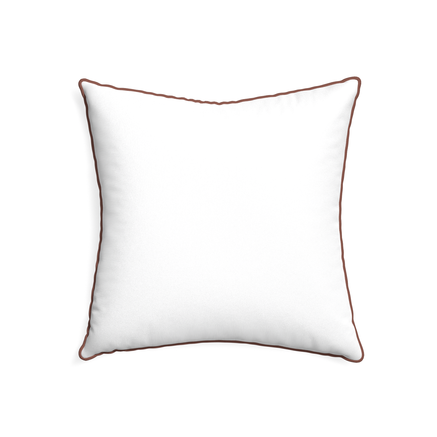 22-square snow custom white cottonpillow with w piping on white background