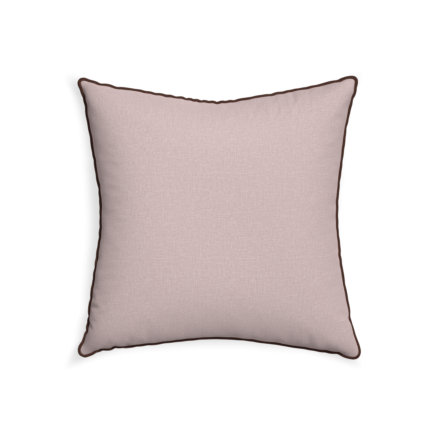 22-square orchid custom mauve pinkpillow with w piping on white background