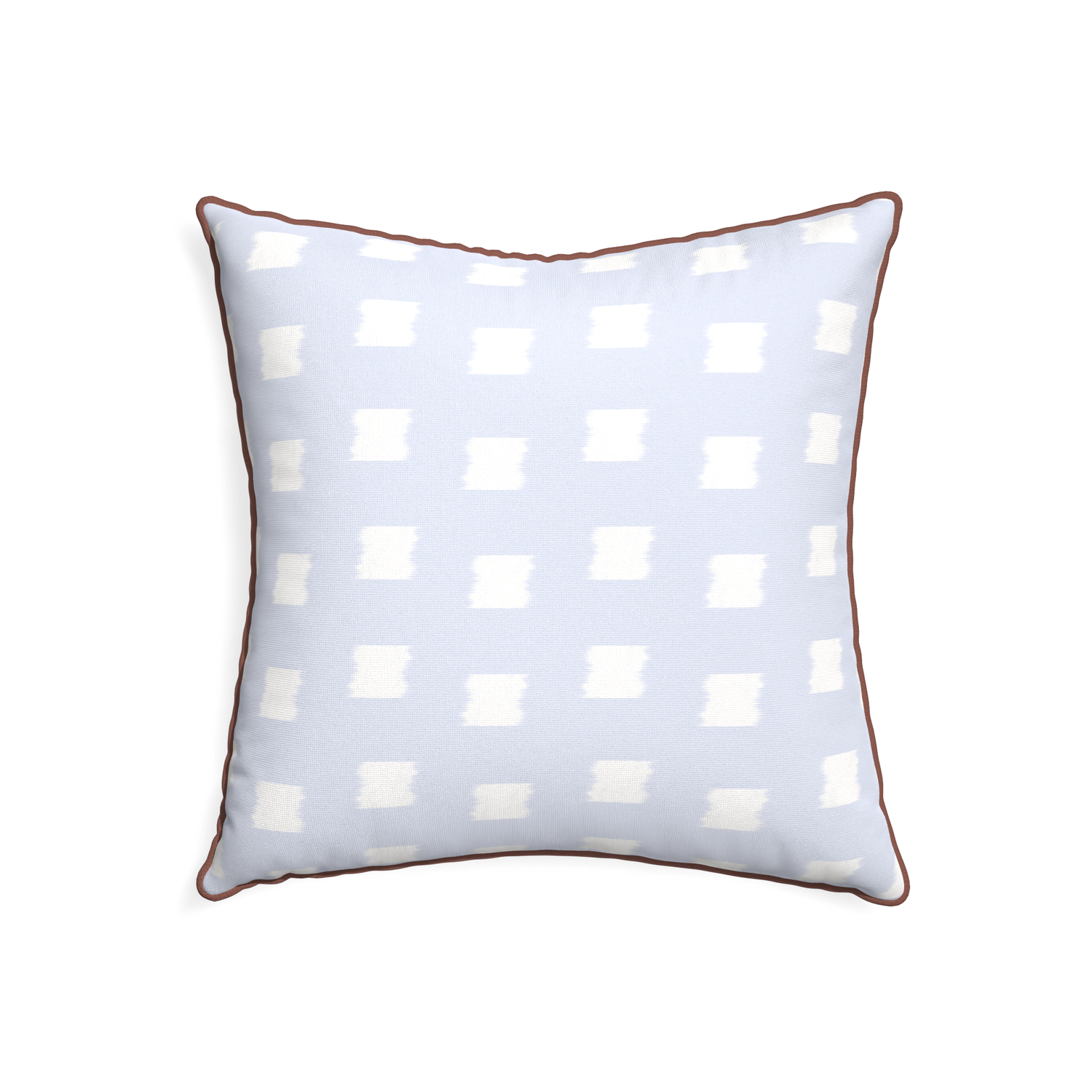 22-square denton custom sky blue patternpillow with w piping on white background