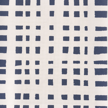 Ginger Navy fabric with a modern navy gingham pattern, perfect for custom-made-to-order Pepper Home curtains.