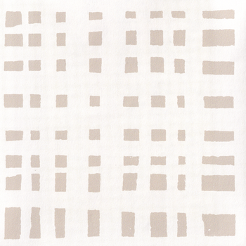 Ginger Sand fabric with modern gingham pattern in soft palette, perfect for Pepper Home custom curtains and made-to-order designs.