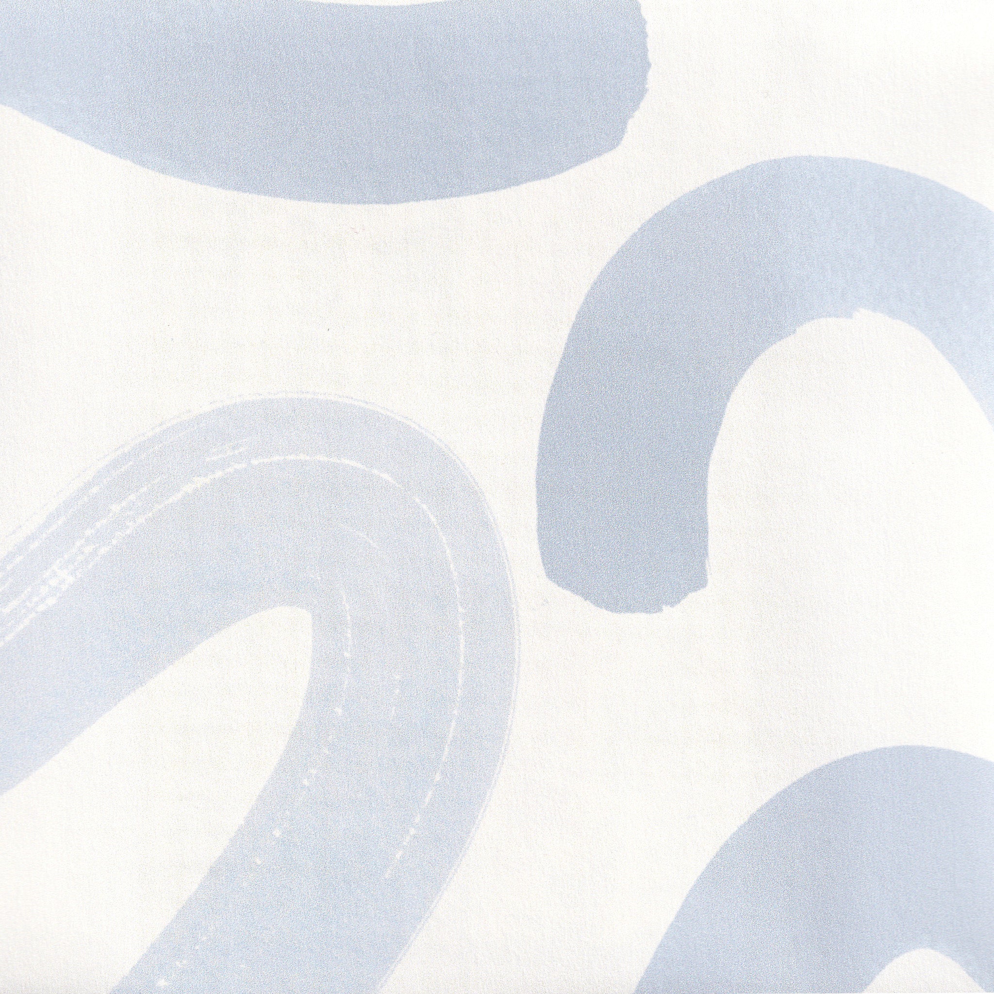 Sky Blue Printed Wallpaper Swatch