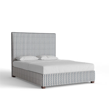 FEATURED: Queen / 11" Rails / Smoke / Cadet Velvet Welt