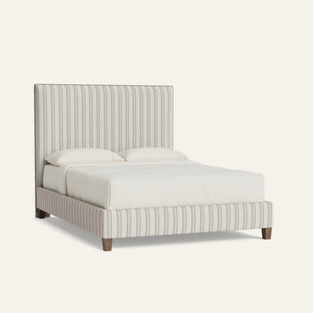 FEATURED: Queen / 9" Rails / Tobacco / Fern Velvet Welt