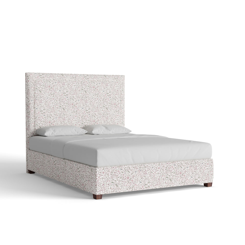 Queen ruby burgundy custom on white background