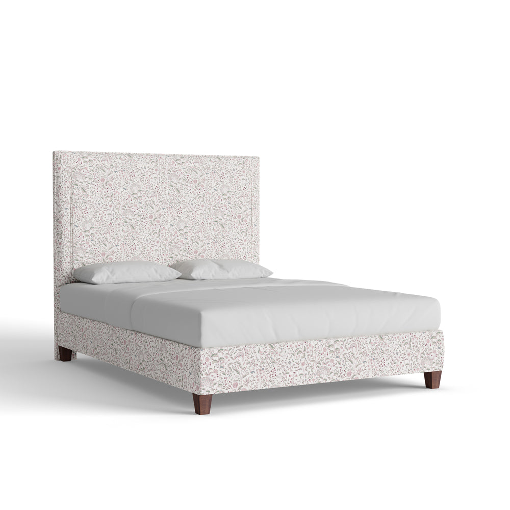 Queen ruby burgundy custom on white background