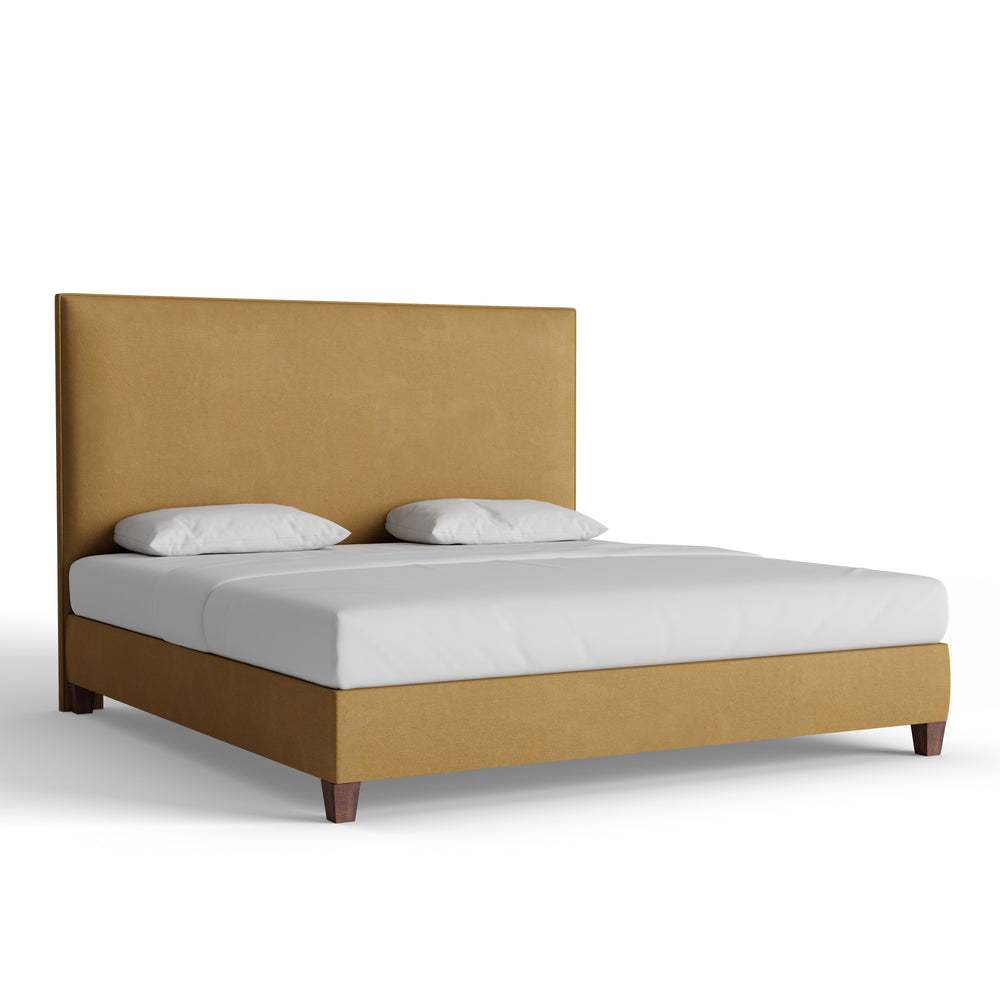 King camel velvet custom on white background