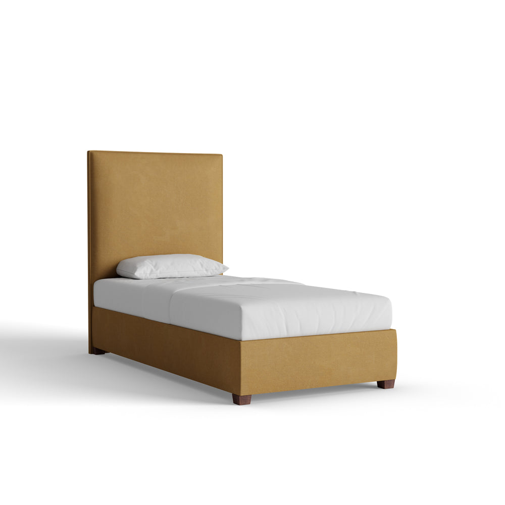 Twin camel velvet custom on white background