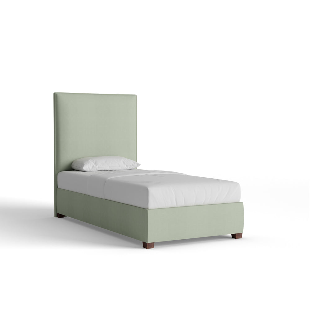 Twin laurel velvet custom on white background