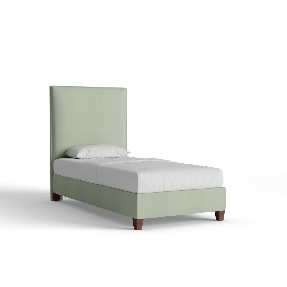 Twin laurel velvet custom on white background