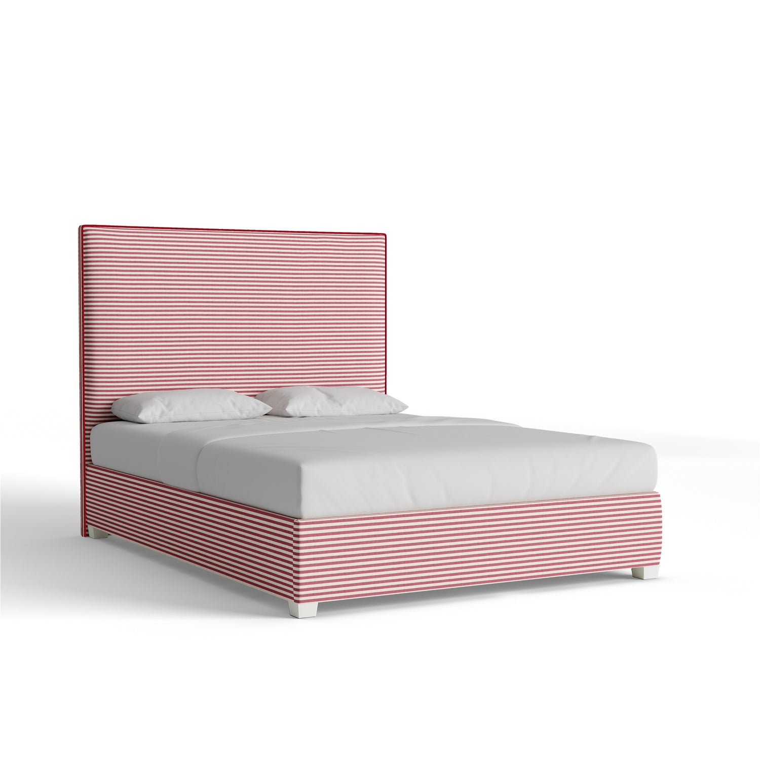 FEATURED: Shown in Queen / 11" Rails / Flour / Cherry Welt