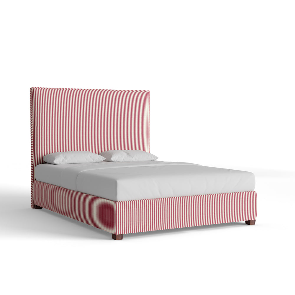 Queen louisa cranberry vertical custom on white background