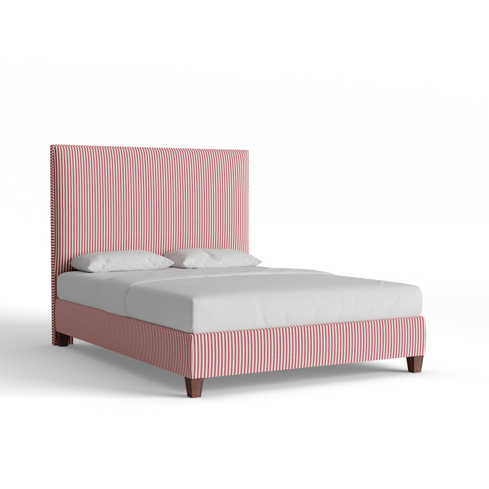 Queen louisa cranberry vertical custom on white background