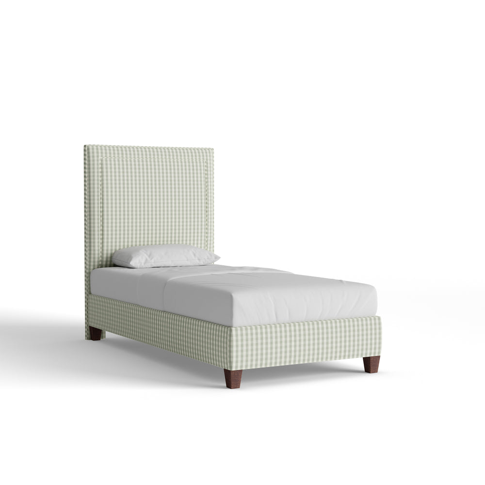 Twin millie sage custom on white background