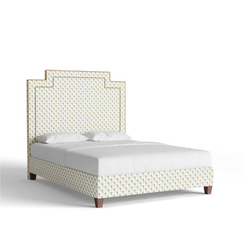 FEATURED: Queen / 9" Rails / Tobacco / Camel Velvet Welt