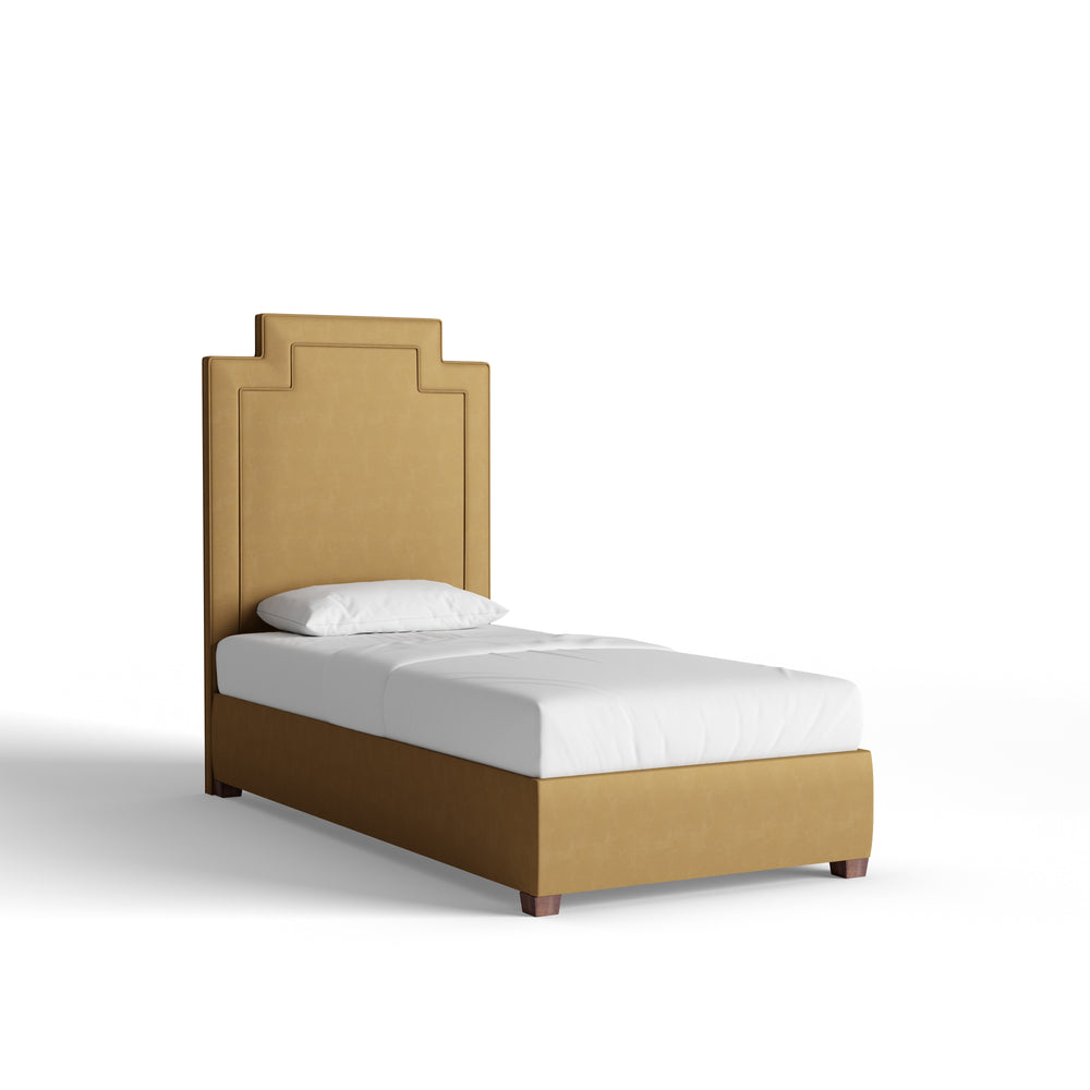 Twin camel velvet custom on white background