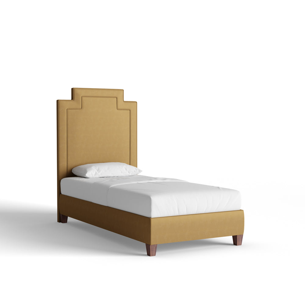 Twin camel velvet custom on white background