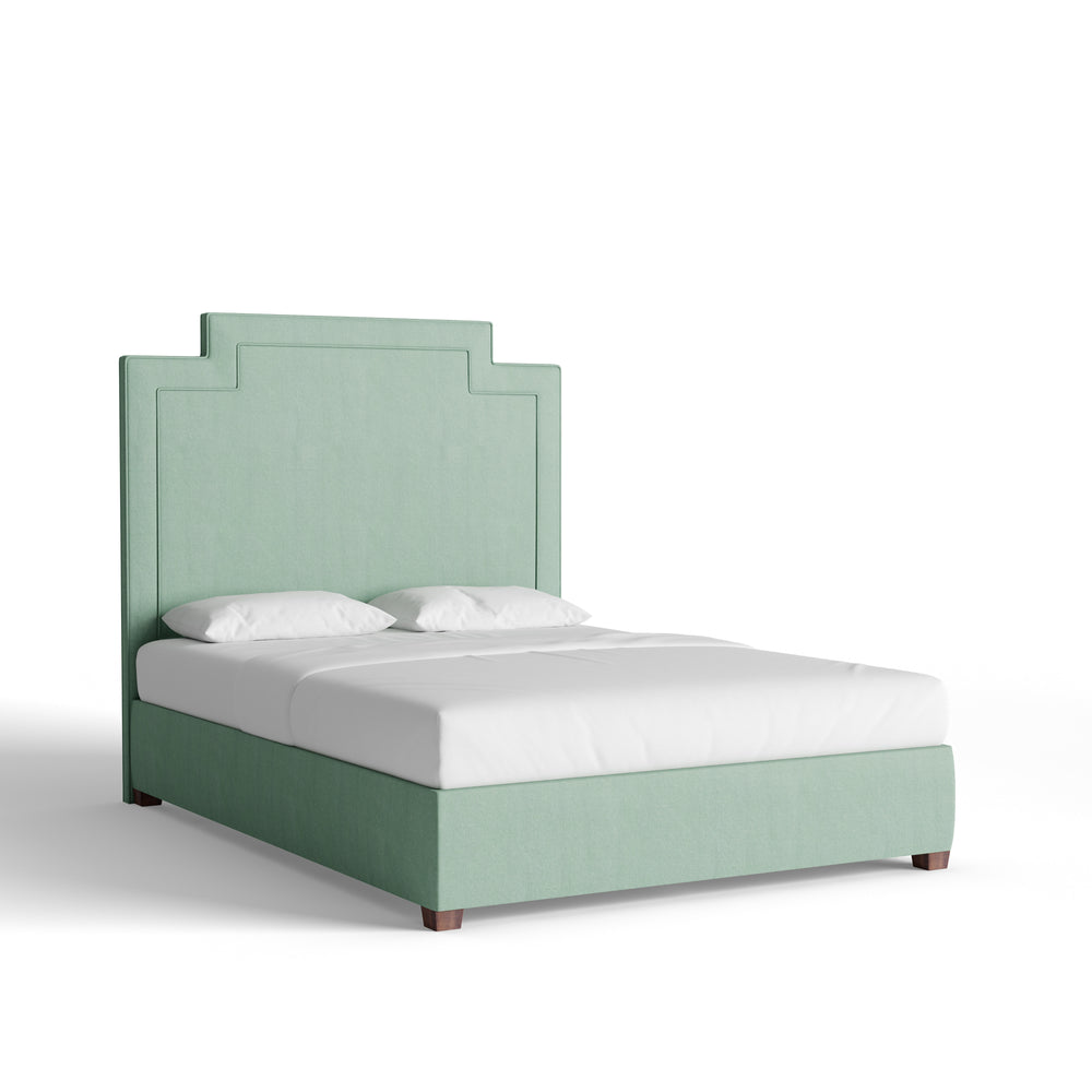 Queen sea salt velvet custom on white background