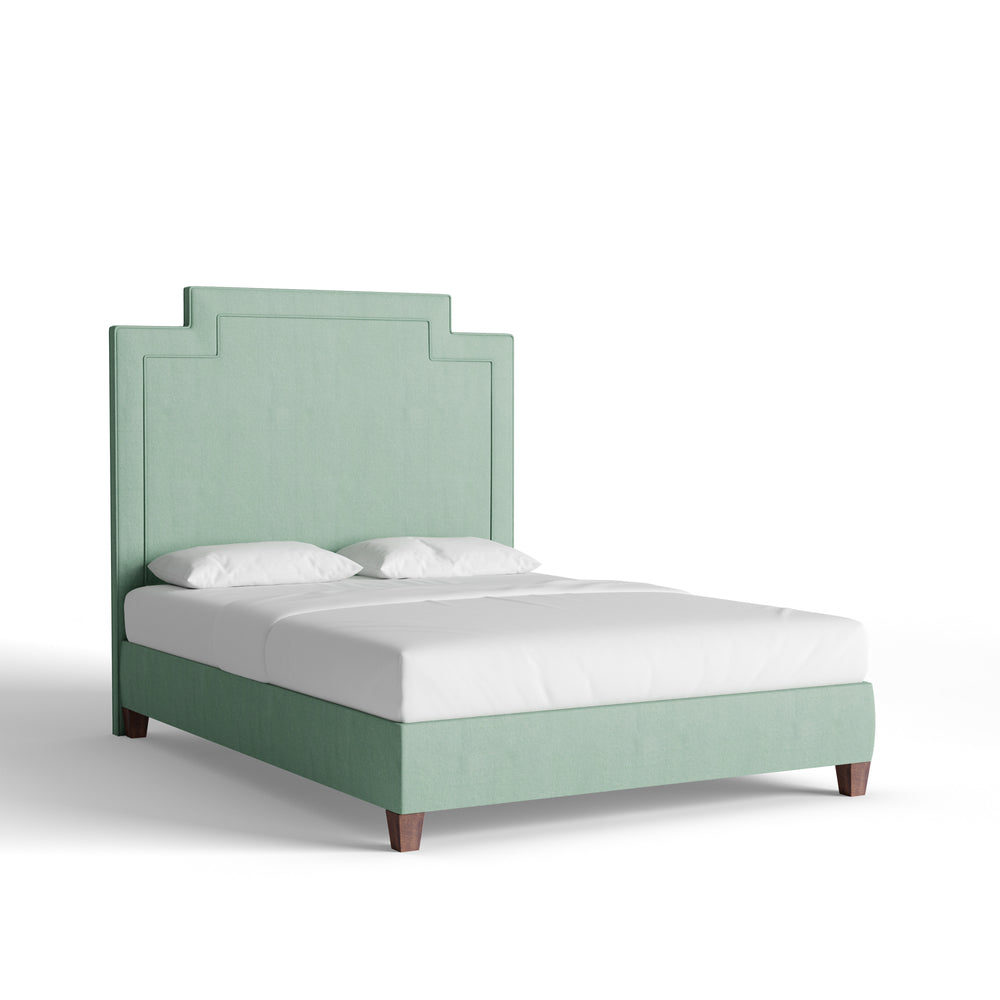 Queen sea salt velvet custom on white background