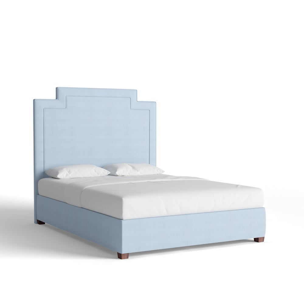 Queen sky velvet custom on white background