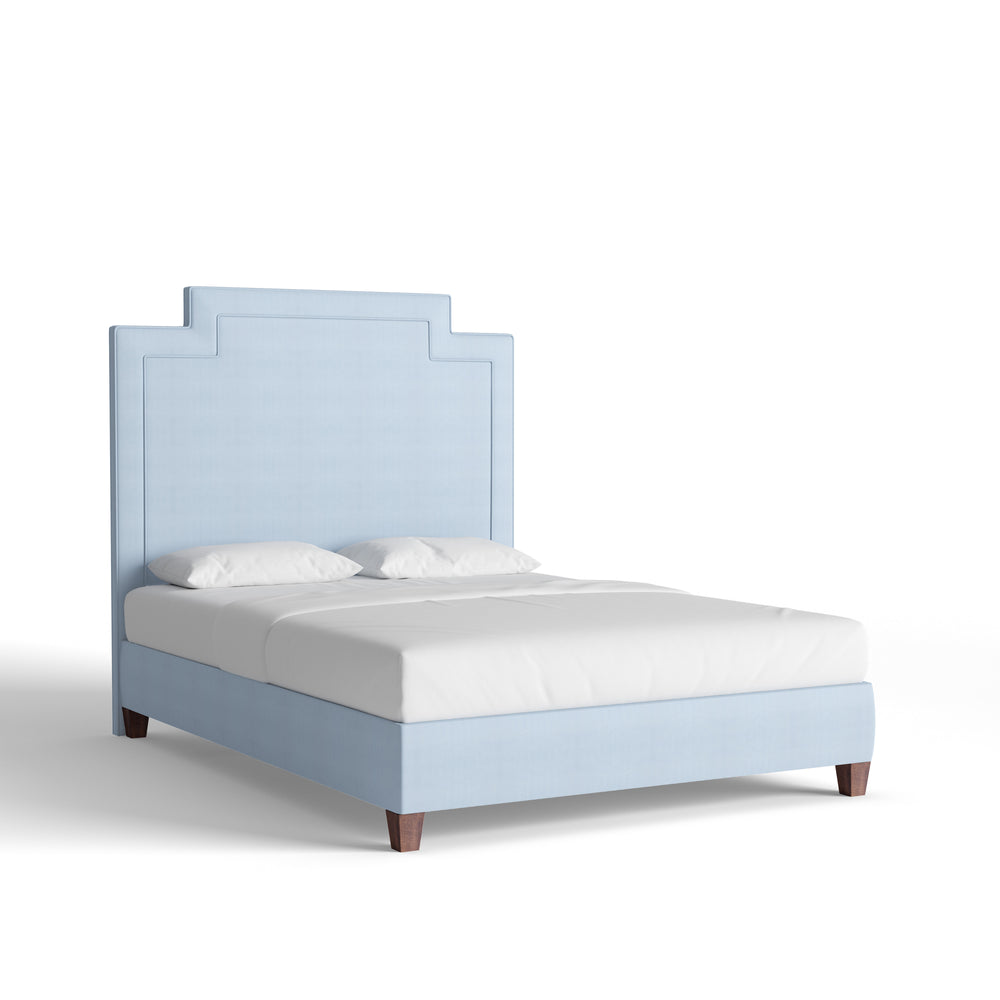 Queen sky velvet custom on white background