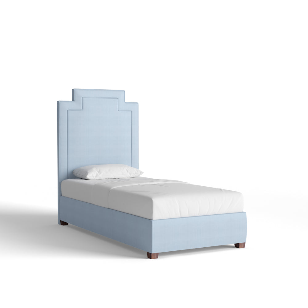 Twin sky velvet custom on white background