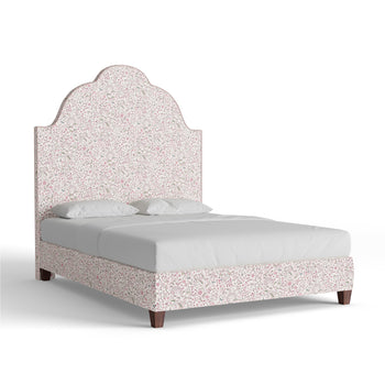 FEATURED: Queen / 9" Rails / Tobacco / Rose Velvet Welt