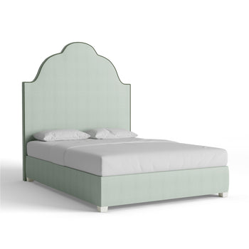 FEATURED: Queen / 11" Rails / Flour / Fern Velvet Welt