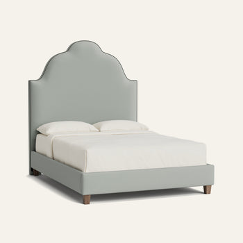 FEATURED: Queen / 11" Rails / Flour / Fern Velvet Welt