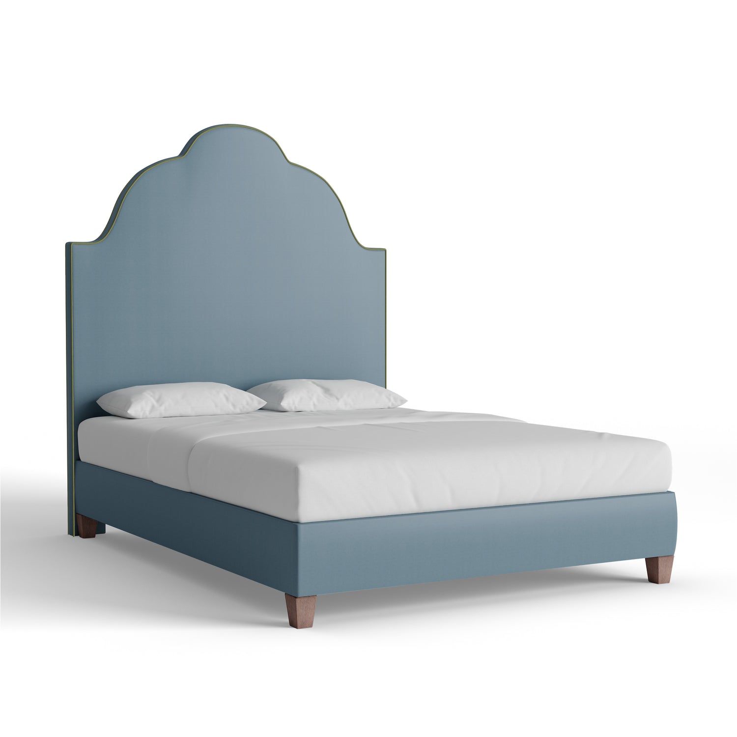 FEATURED: Shown in Queen / 9" Rails / Smoke / Moss Welt