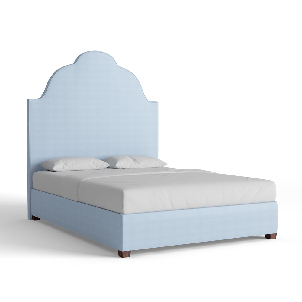 Queen sky velvet custom on white background