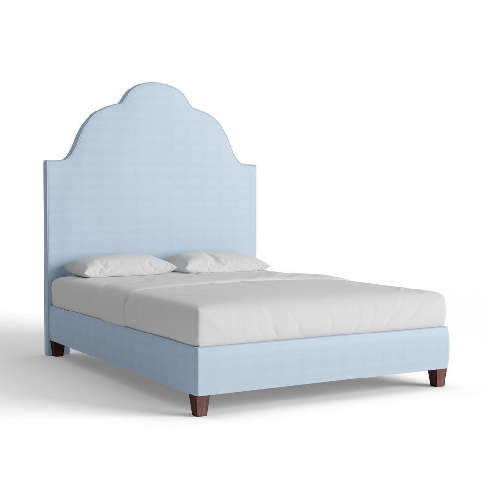 Queen sky velvet custom on white background