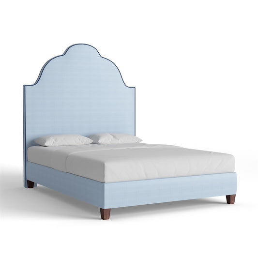 FEATURED: Queen / 9" Rails / Tobacco / Cadet Velvet Welt