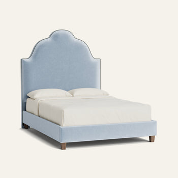 FEATURED: Queen / 9" Rails / Tobacco / Cadet Velvet Welt