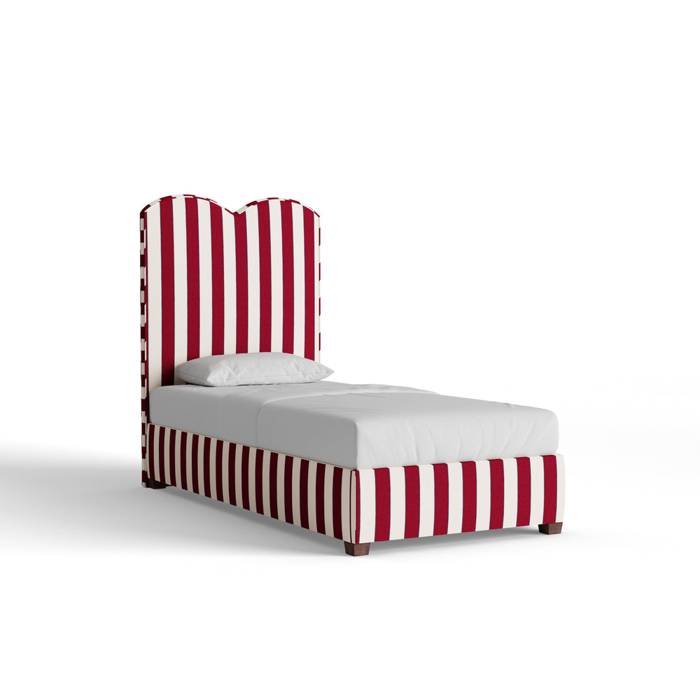 Twin florence bordeaux custom on white background