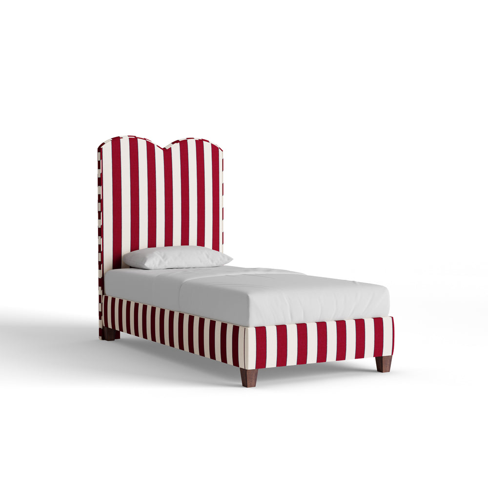 Twin florence bordeaux custom on white background