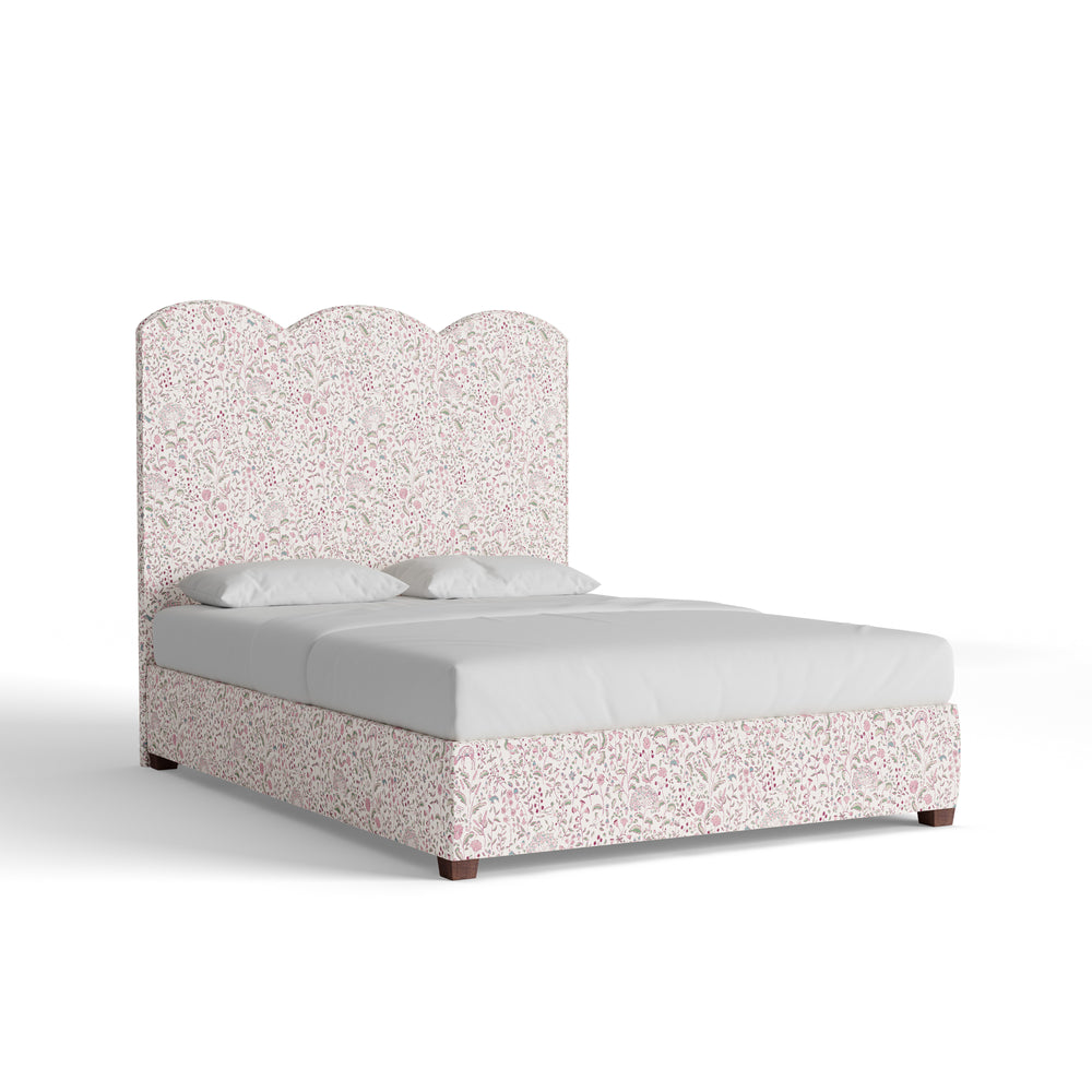 Queen ruby burgundy custom on white background