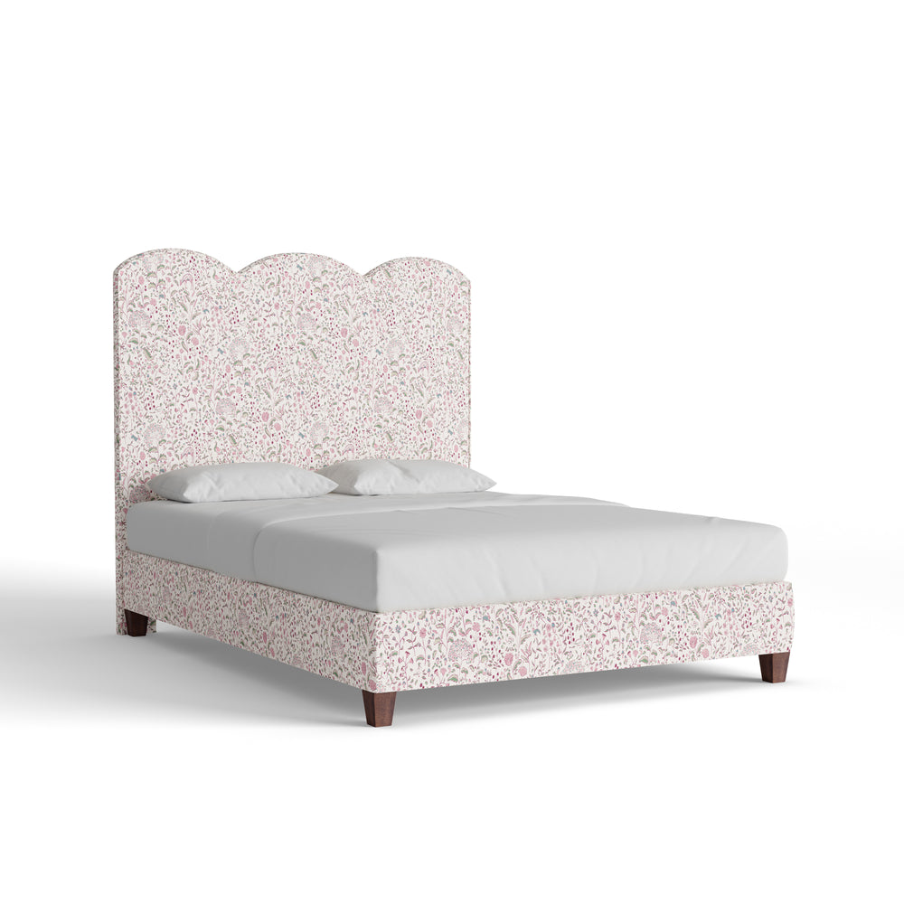 Queen ruby burgundy custom on white background