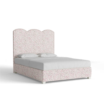 FEATURED: Queen / 11" Rails / Flour / Rose Velvet Welt