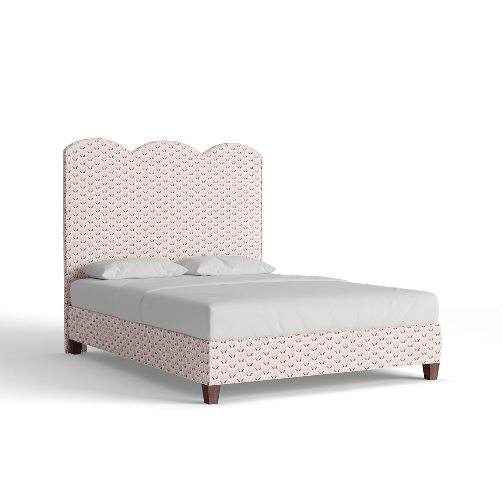 Queen serena pink custom on white background