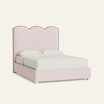 FEATURED: Shown in Queen / 11" Rails / Flour / Raspberry Welt