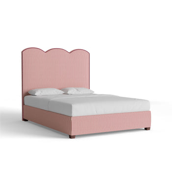 FEATURED: Shown in Queen / 11" Rails / Tobacco / Cherry Welt