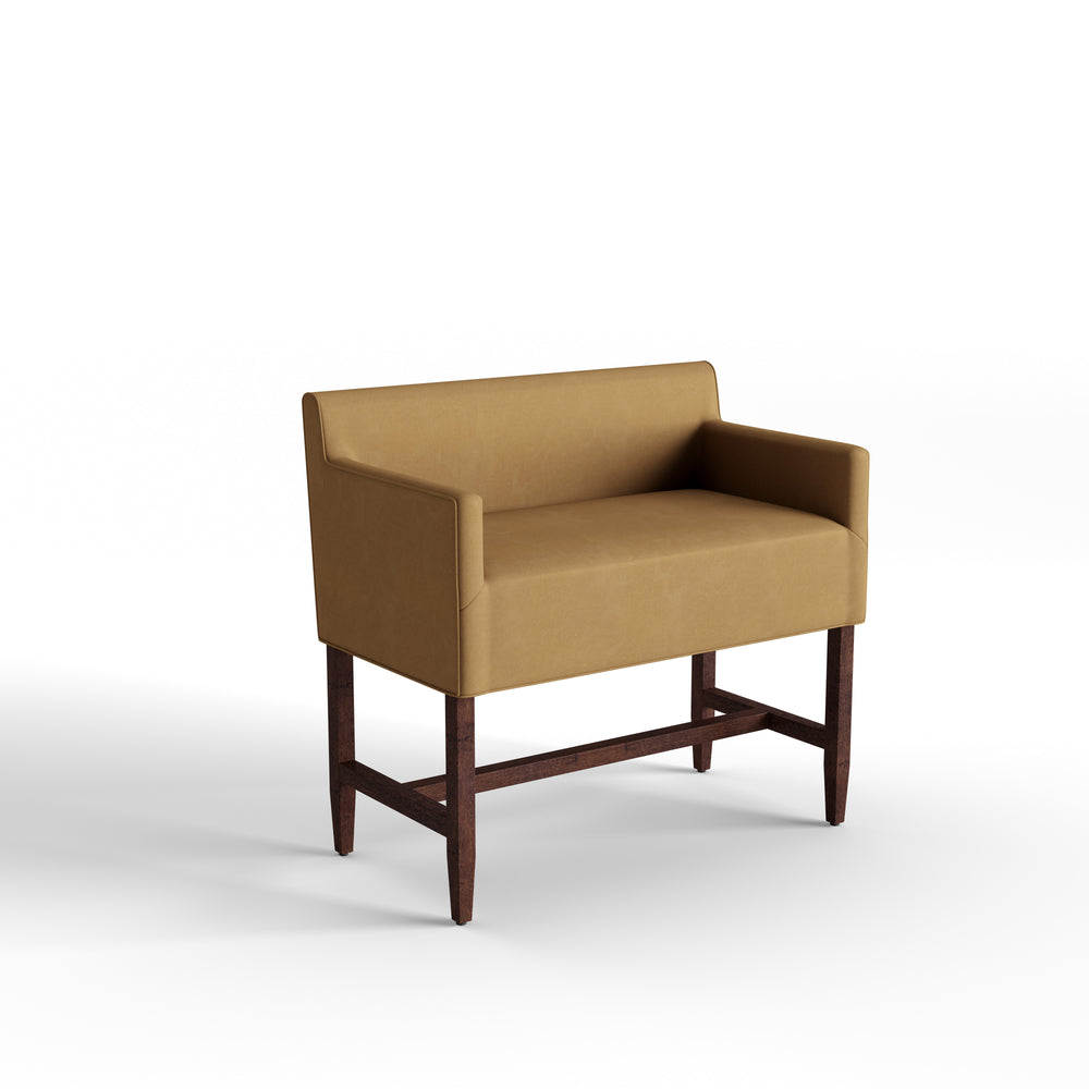 Twin camel velvet custom on white background