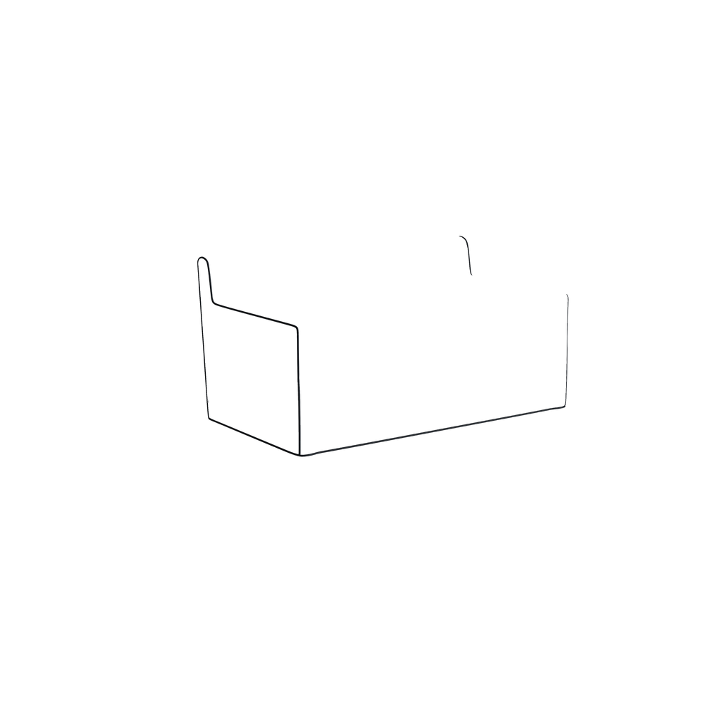 Twin margot fern custom on white background